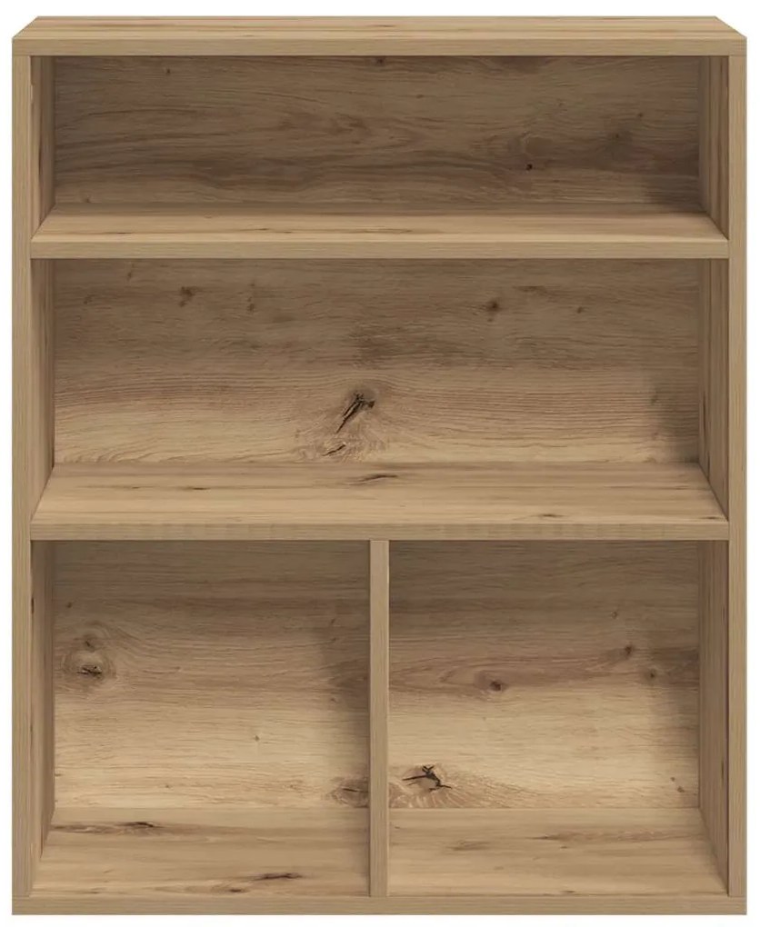 könyvszekrény kézműves tölgy 60x30x71,5 cm szerelt fa