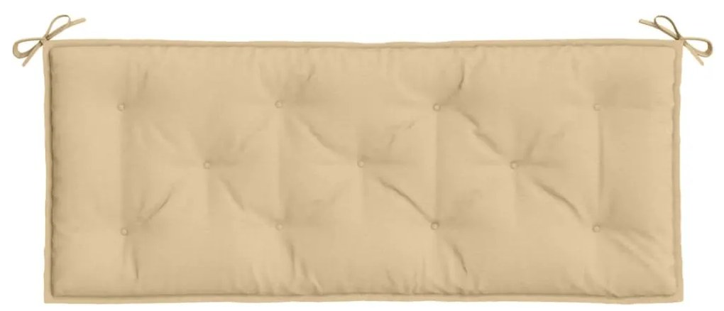 melange bézs szövet kerti padpárna 120 x 50 x 7 cm
