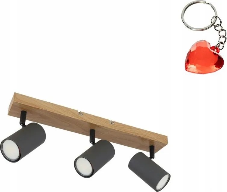 Nappali spot lámpa GU10 35W szürke Robby 57911-3G Globo Ajándék