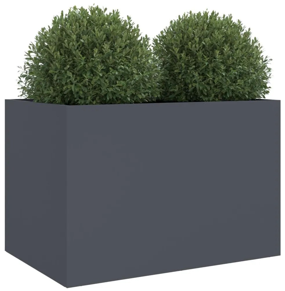 vidaXL antracitszürke acél növénytartó 62 x 47 x 46 cm