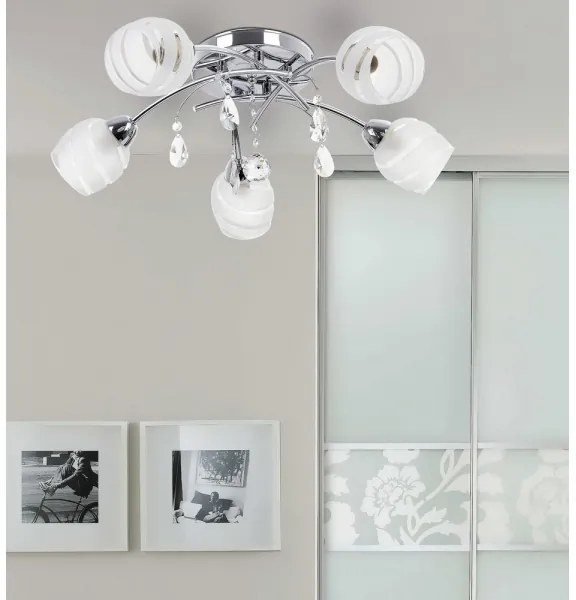 Rabalux 2622 - Mennyezeti lámpa MELISSA 5xE14/60W/230V