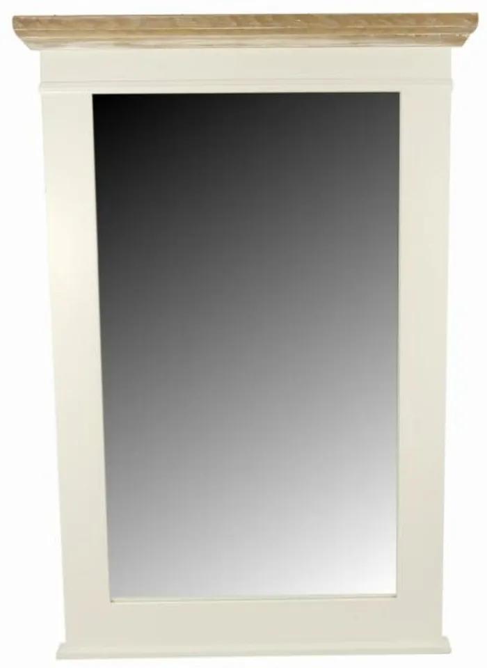 Fa tükör "Provance style" (81,5x55,5cm) - fehér MSB1008 - vidékies stílusú
