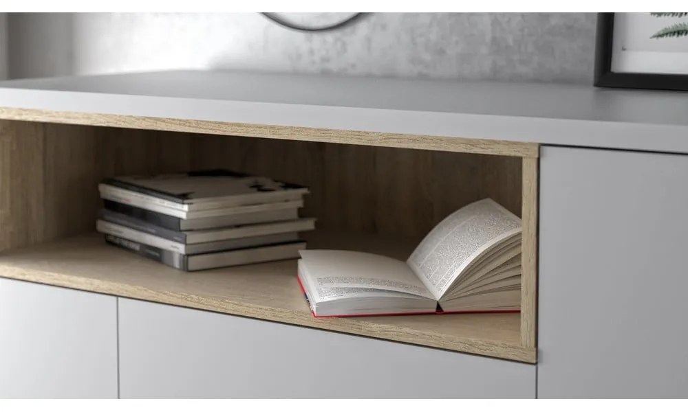 Fehér komód 176x90x49 cm Roomers – Tvilum