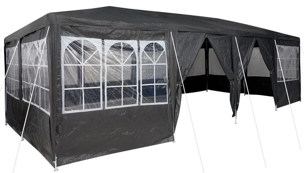 Parti Sátor 12 Oldalfallal Antracit 8x4 m PE