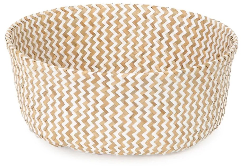 Zic Zac világos tengerifű tárolókosár, ⌀ 35 cm - Compactor