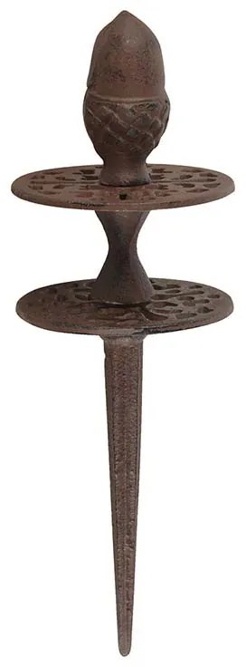 Öntöttvas locsolótömlő vezető, 32 cm, A