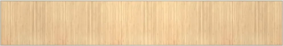 vidaXL négyszögletű világos természetes bambusz szőnyeg 80 x 1000 cm