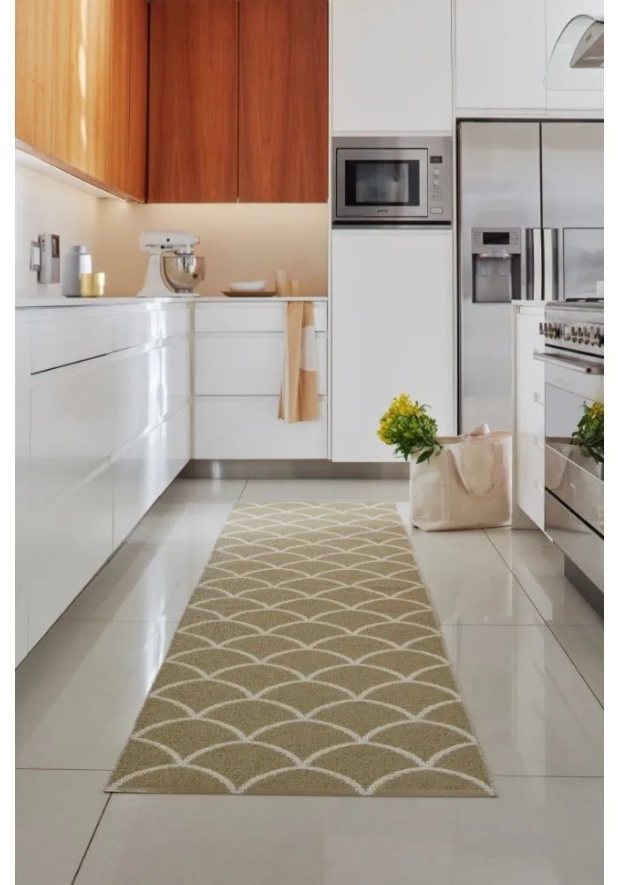 Lenkeverék konyharuha 46x66 cm Vera Ochre – Pappelina