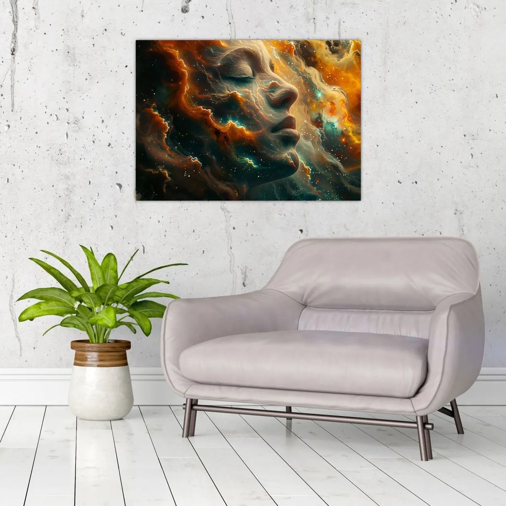 Kép - Arc az űrben (70x50 cm)