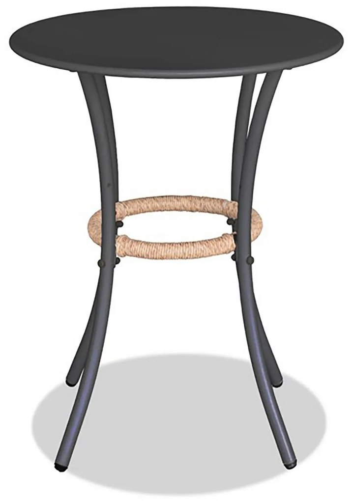 Autronic erkélygarnitúra 1+2, fém, polirattan,natúr, AZ-L1103 NAT