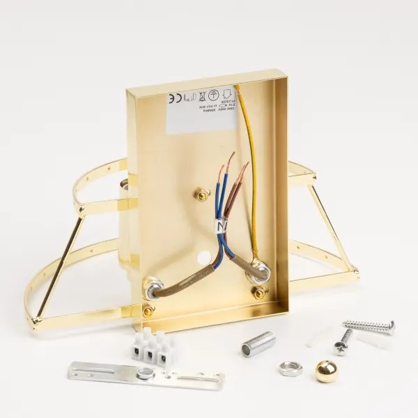 Brilagi - LED Fali kristály lámpa MOZART 2xE14/40W/230V arany