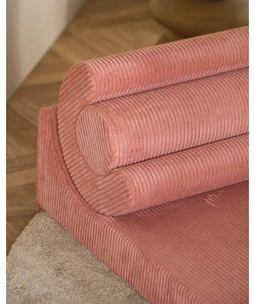 Rózsaszín kordbársony gyerek fotel Flipster – Wigiwama