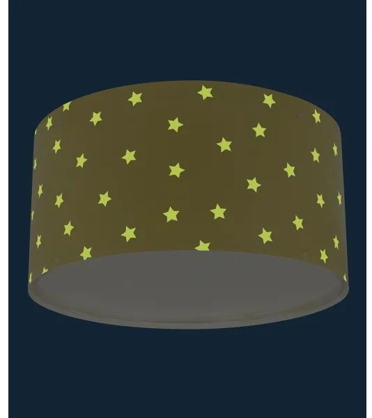 Dalber 82216A - Gyermek mennyezeti lámpa STAR LIGHT 2xE27/60W/230V sárga