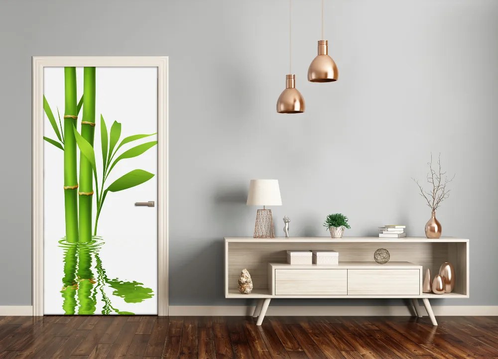Ajtó tapéta Bambusz 85x205 cm