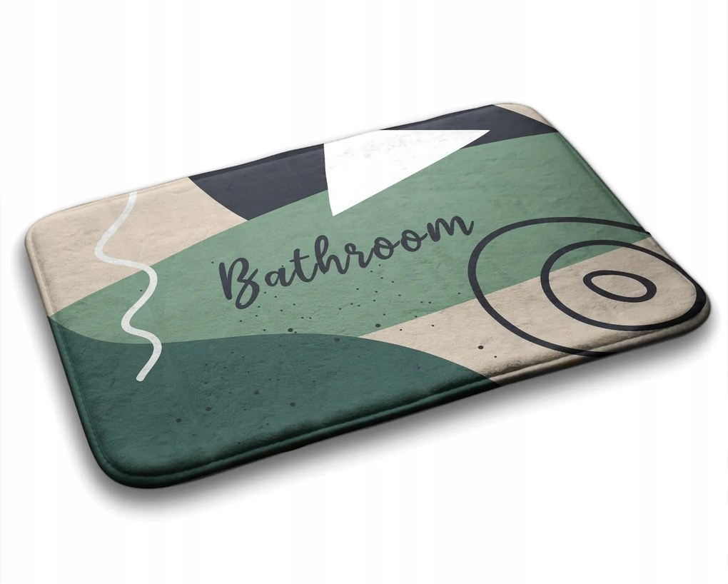 Fürdőszobaszőnyeg Geometrikus mintás 90x60 cm