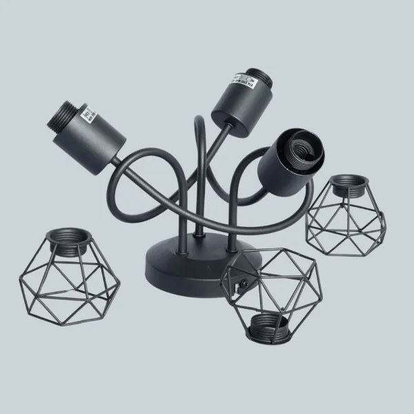 Brilagi - CAGE felületre szerelt csillár 3xE14/40W/230V