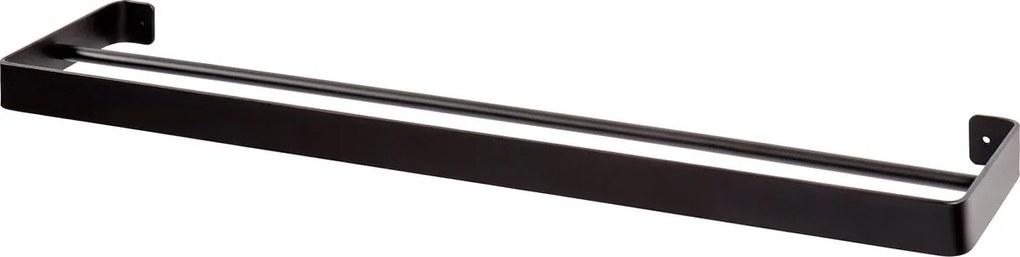 Fali törölközőtartó HANDY 60x12,5 cm, fekete