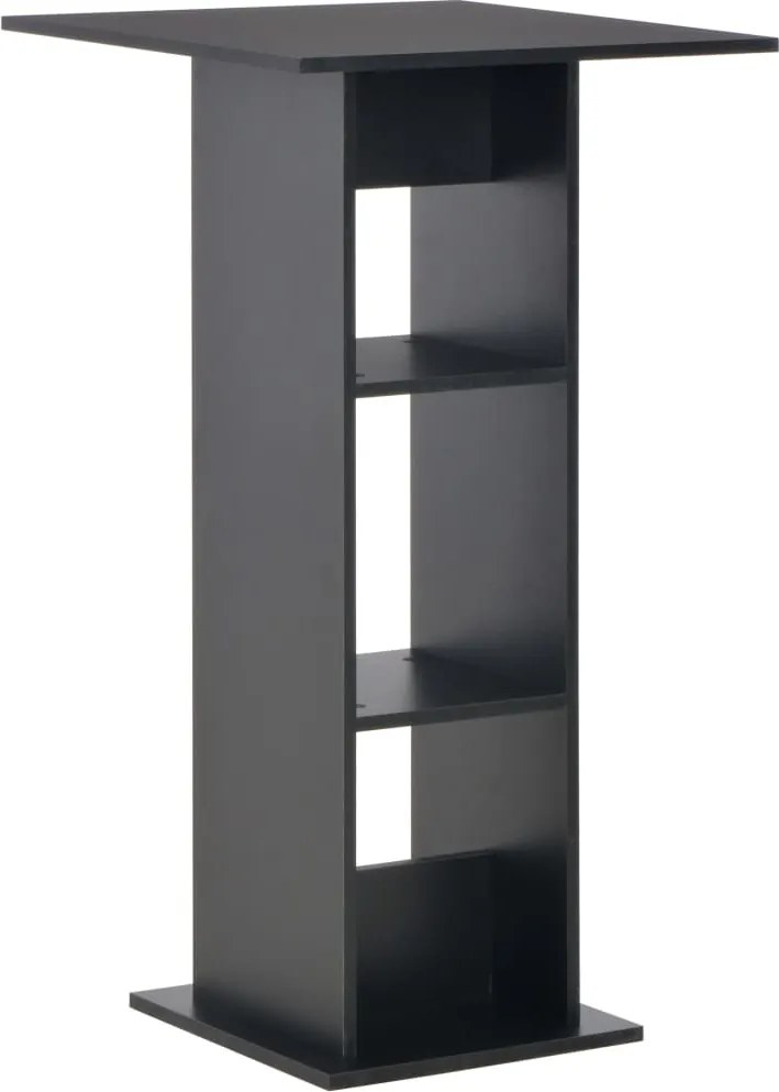 vidaXL 280206 Bar Table Black 60x60x110 cm
