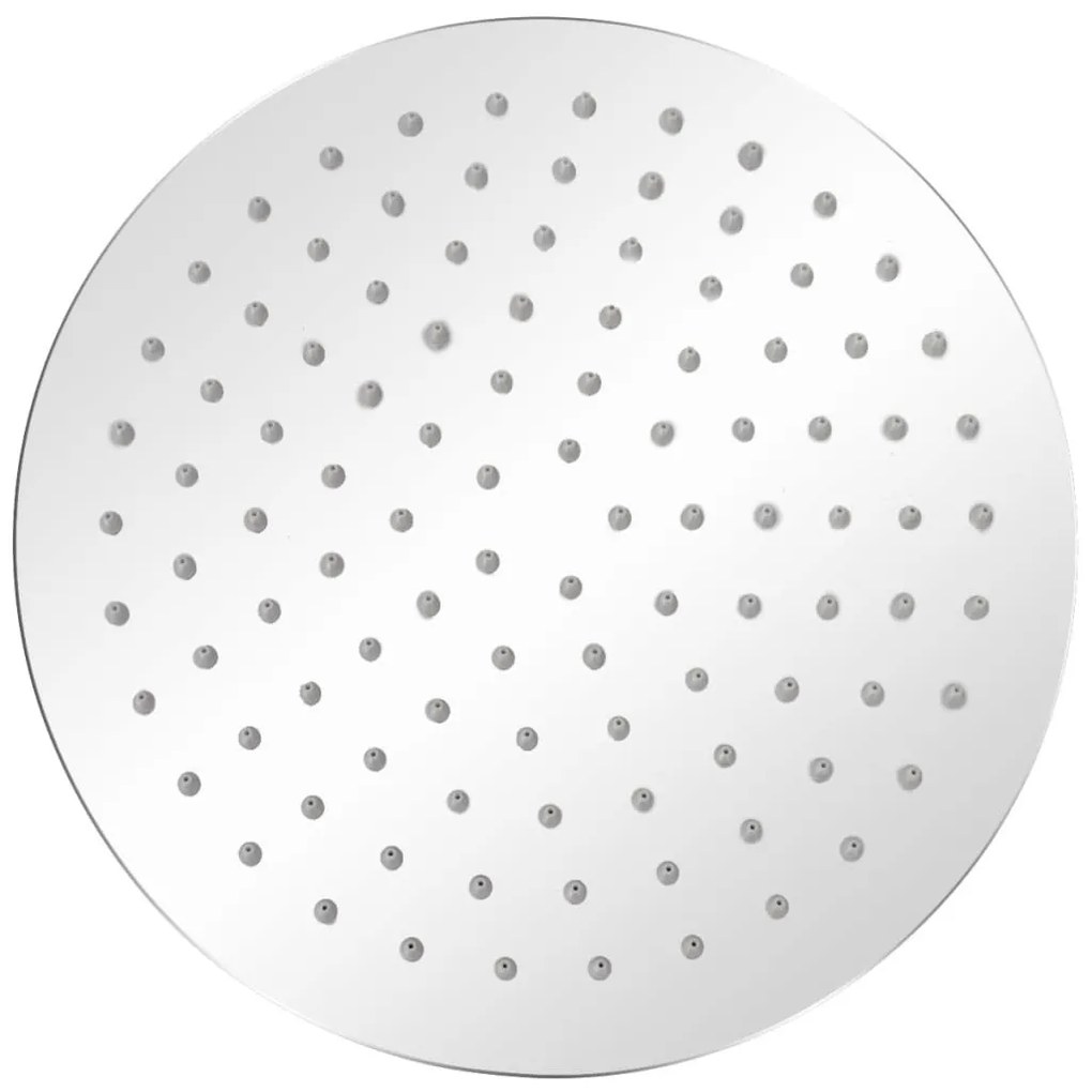 Rozsdamentes acél zuhanyrózsa 25 cm kerek