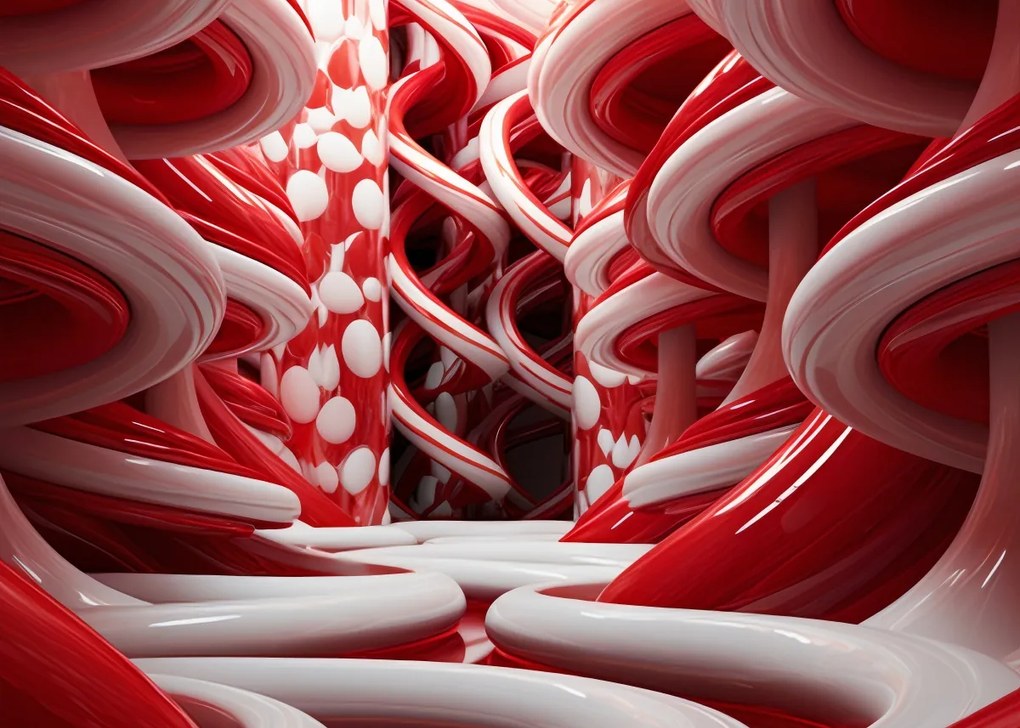 Poszter 70x50cm Vörös Örvények