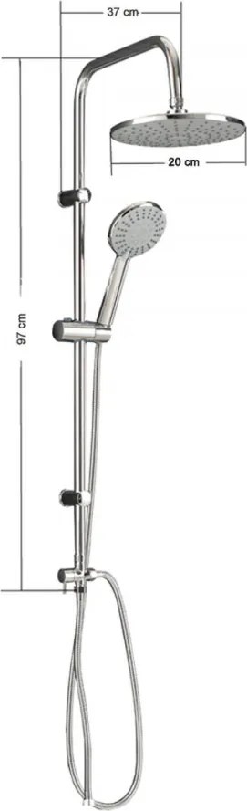 Logan zuhanyszett csaptelep nélkül