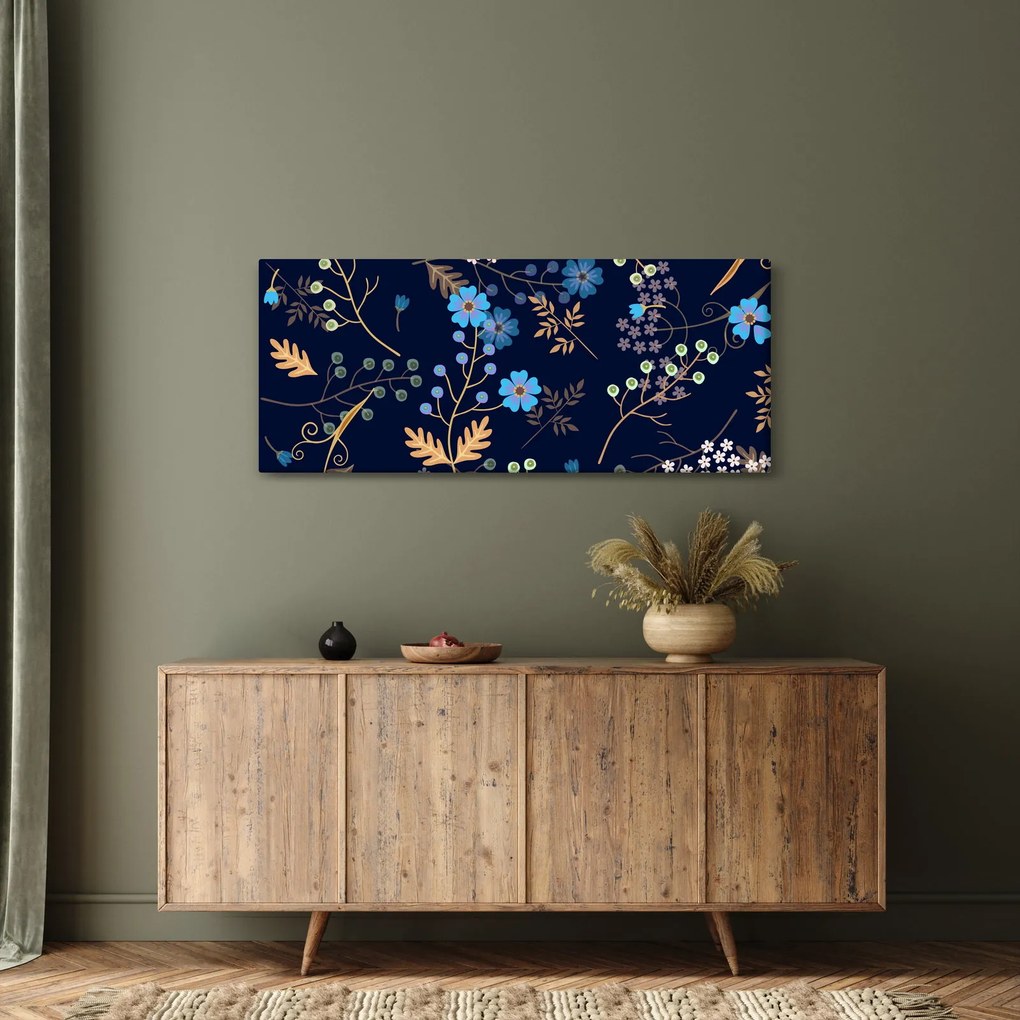 Kép - Őszi virágok (120x50 cm)
