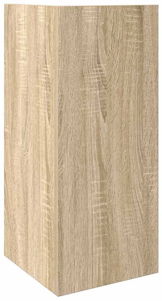 sonoma tölgy kisasztal polccal 25,5 x 27 x 60 cm