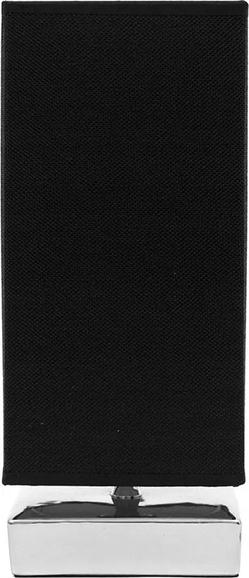 Asztali Lámpa Fekete-ezüst 37cm Glamour 40