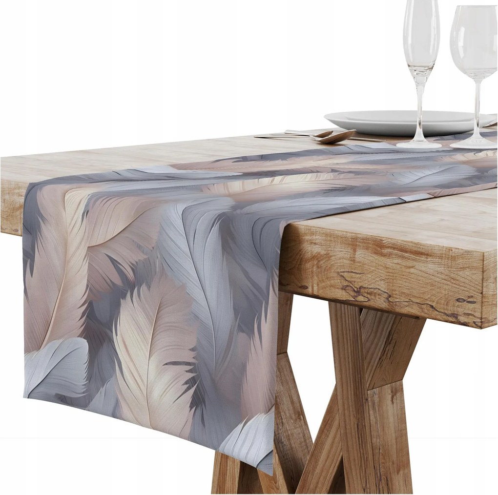 Futópad Abrosz Asztalra Matt Sima 40X140 CM Dekoratív Toll Minta 339