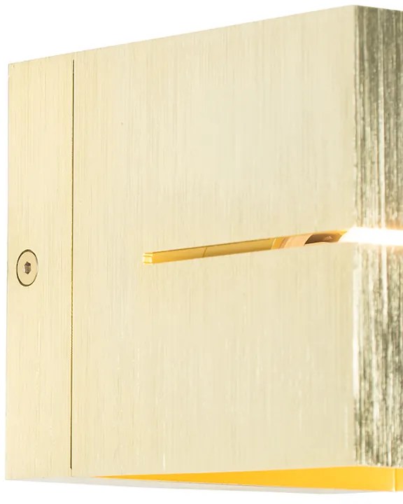 Modern fali lámpa arany 9,7 cm - Transfer Groove