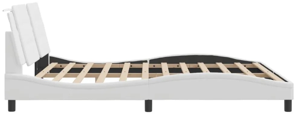 fehér műbőr ágykeret matrac nélkül Zadar 180x200 cm