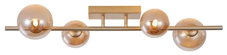 Wofi 7014-401W - LED Felületre szerelhető csillár VILLA 4xG9/3W/230V arany