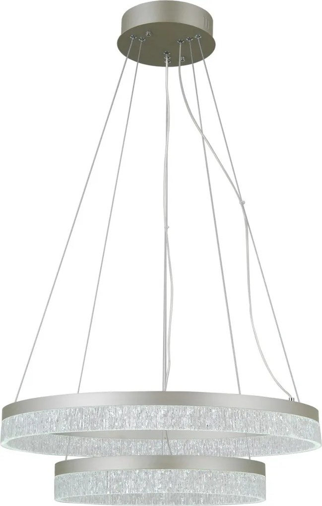 Italux glamour modern függeszték pantal ezüst itxpnd-34533-2l-silv