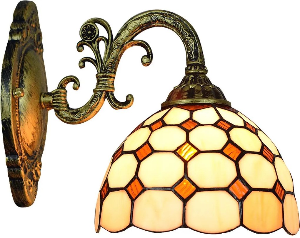 Brilagi - Tiffany vitrázs fali lámpa DORAN 1xE27/40W/230V