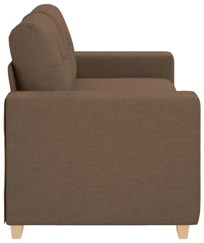 barna szövet loveseat kanapé 140 cm