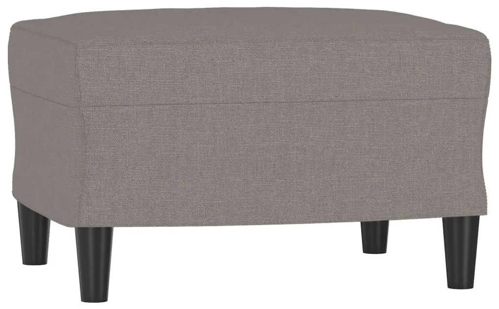 tópszínű szövet kanapéfotel lábtartóval 60 cm