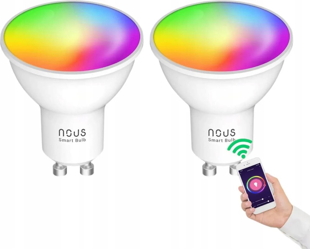 Nous P8 Smart Wifi Rgb GU10 Led Izzó (2 db-os kiszerelés)