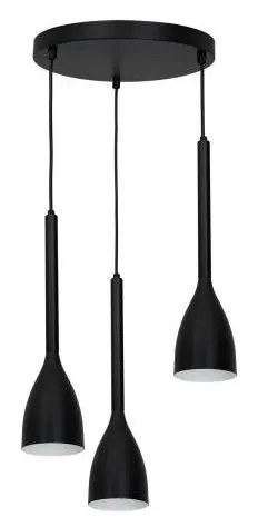 Csillár zsinóron ISTAPPAR 3xE27/60W/230V fekete