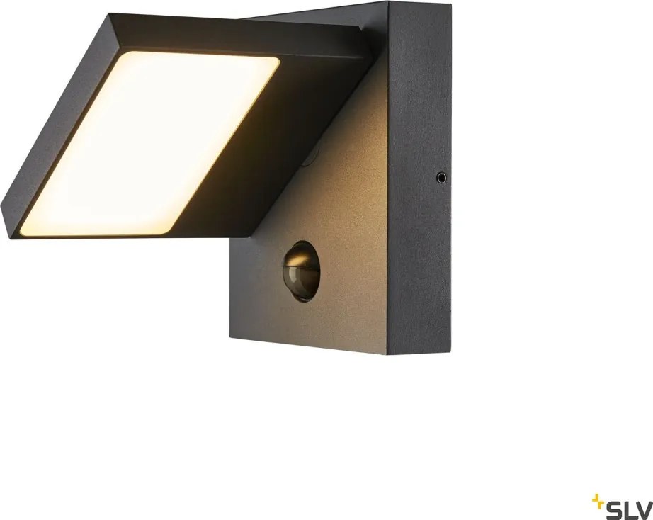 SLV 1002990 ABRIDOR Fali Lámpa Mozgásérzékelővel Antracit LED IP54
