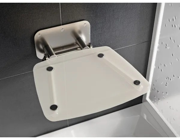 Ravak B8F0000052 - Lehajtható zuhanyülőke OVO rozsdamentes acél