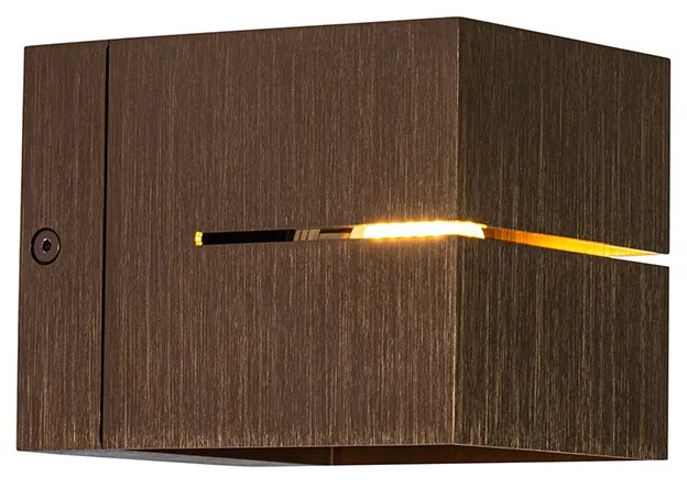 Modern fali lámpa sötét bronz - Transfer Groove