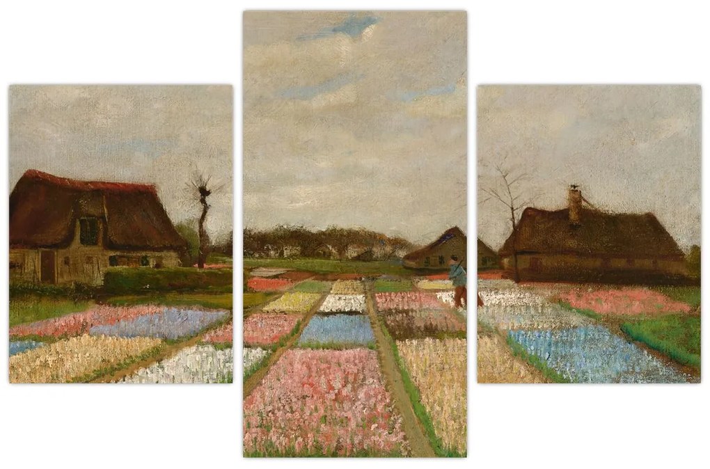 Kép - Vincent van Gogh, Flower Beds in Holland, reprodukciók (90x60 cm)