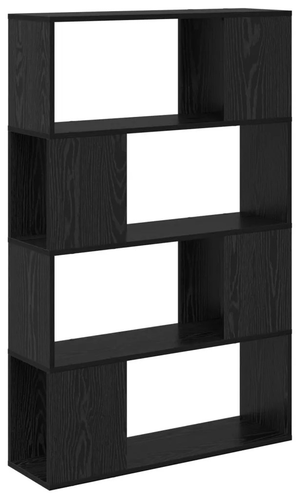 Szórakoztató központ Fekete tölgy Mérnöki fa 80 x 24 x 124 cm