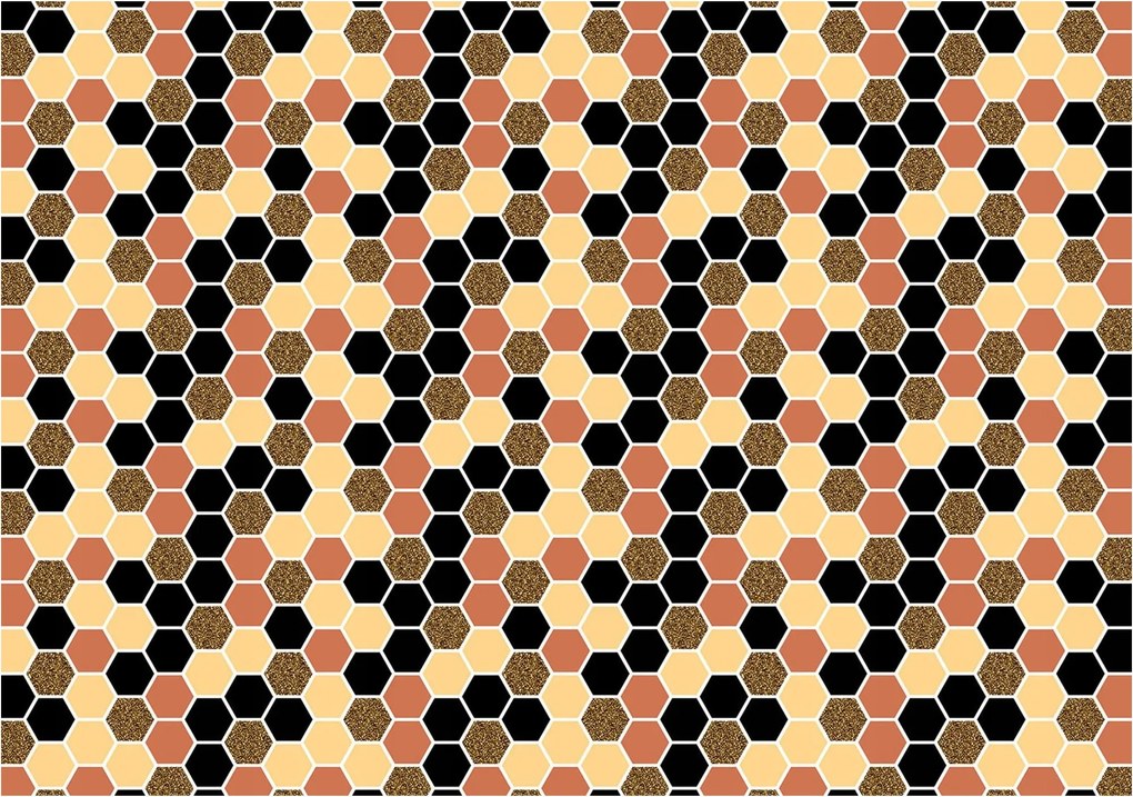 Fotótapéta Hatszög geometrikus vinil 416x290 Absztrakt minta +ragasztó