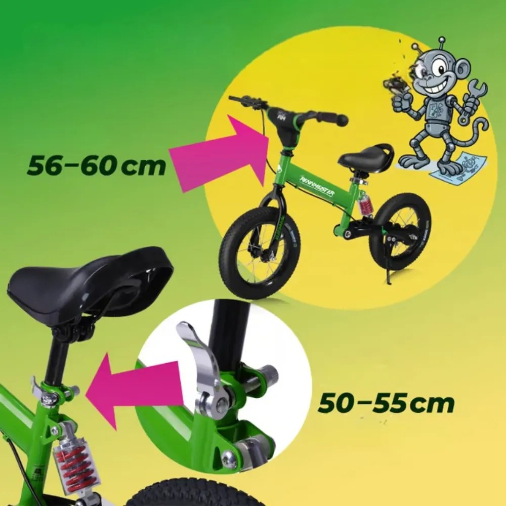 QUIDO gyerek futóbicikli, 3 éves kortól, zöld Rennmeister