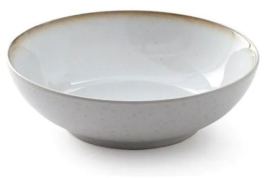 Basics Cream krémszínű agyagkerámia salátástál, ⌀ 20 cm - Bitz