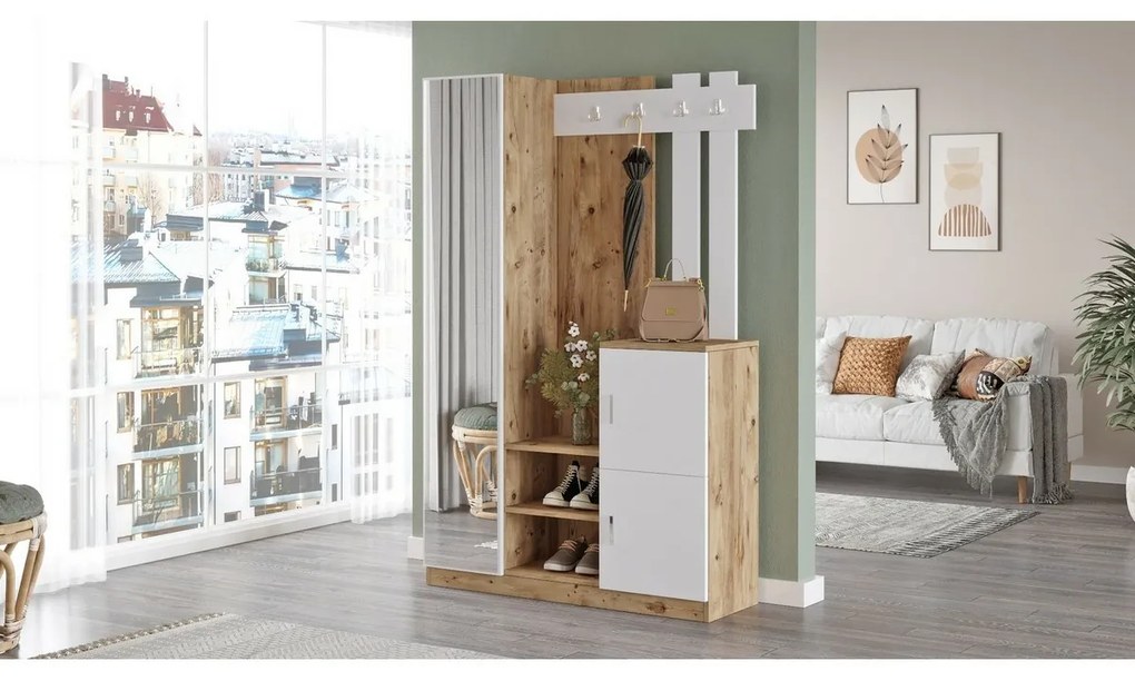 Dano White and Atlanitc Pine előszoba szett