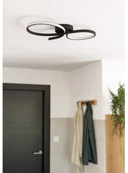 Eglo 901266 - LED Mennyezeti lámpa SERPINS LED/21W/230V 3000K fekete