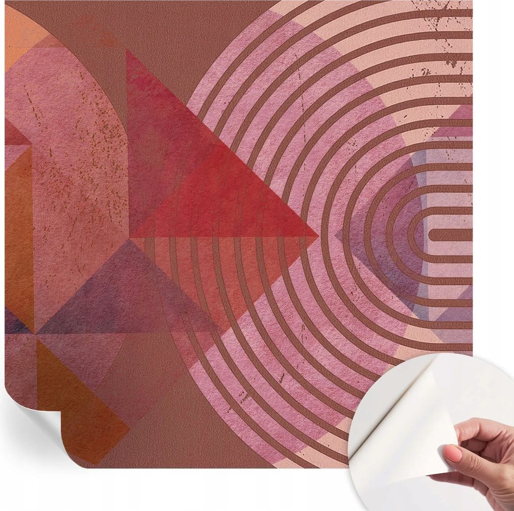 Design fali fotótapéta öntapadós absztrakt formák 250x250