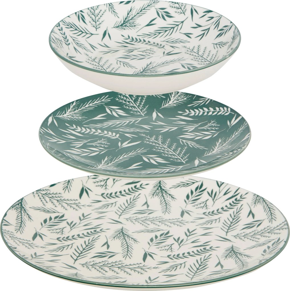 Porcelán Étkészlet 4 Személyes 12 Részes 26,5 CM Átmérő